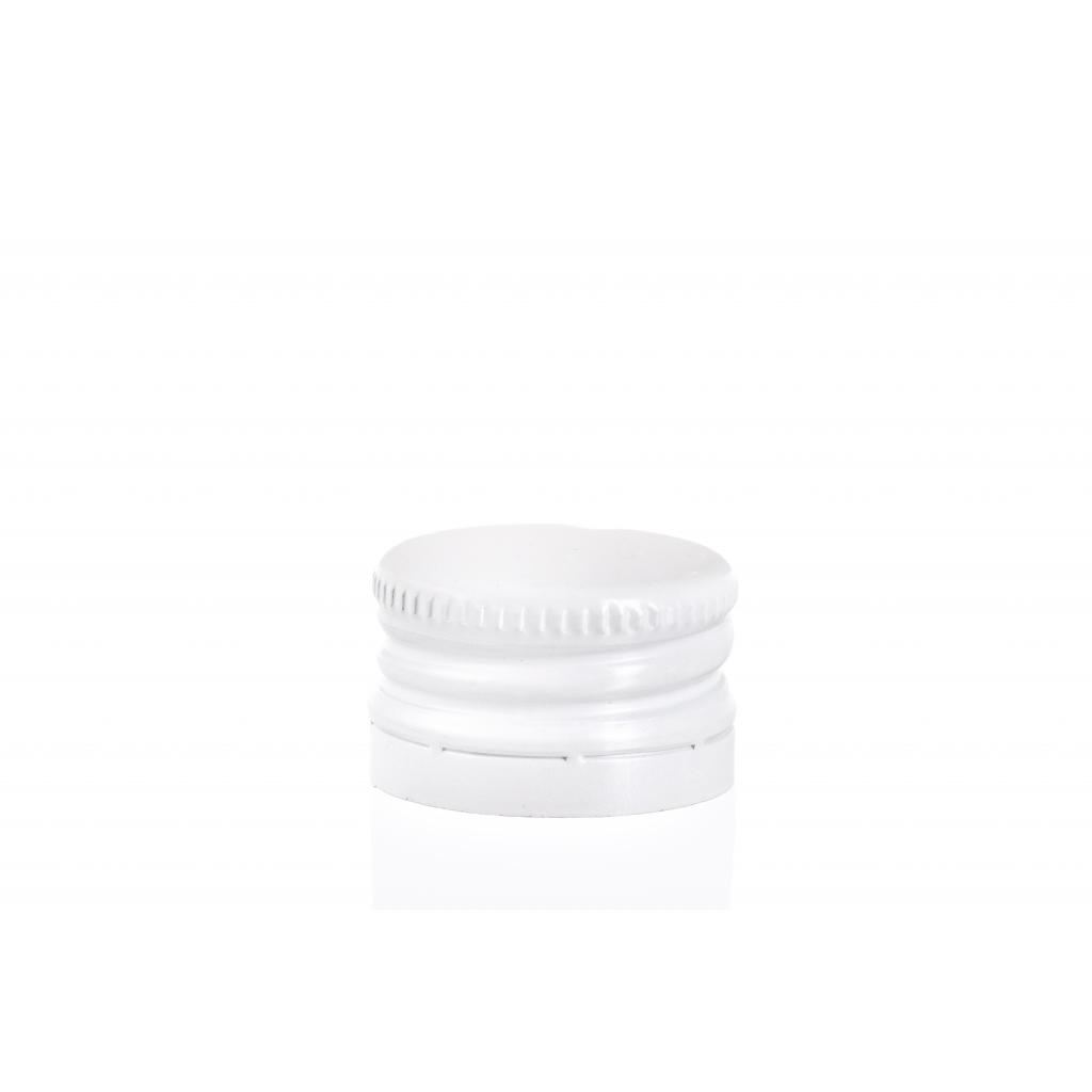 Screw on, crown, mechanical stoppers - Aluminium stopper with thread white