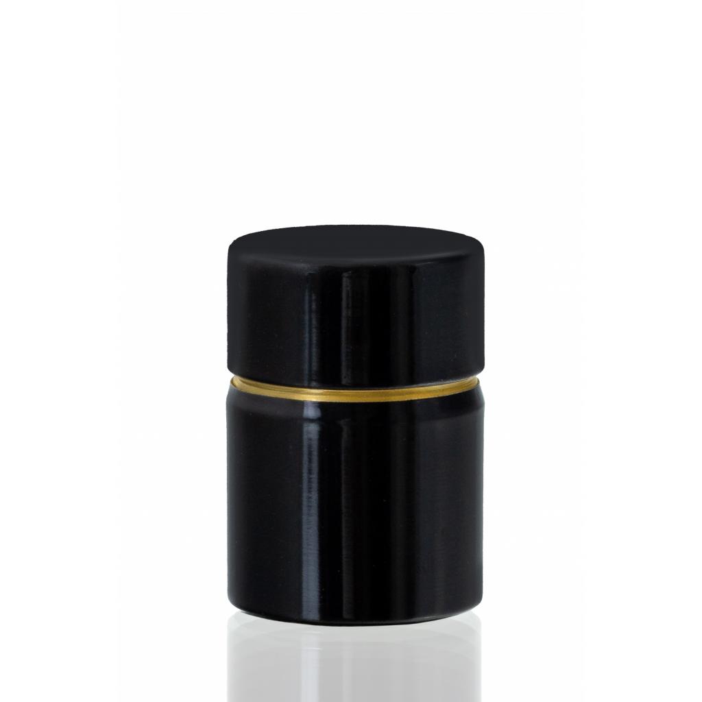 Screw on, crown, mechanical stoppers - Stoppers Alutop-aluminium (guala) BLACK