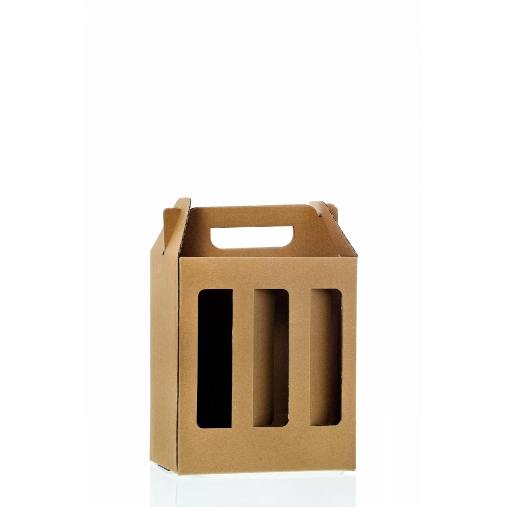 Corrugated, cardboard packaging - Carrier sixpack 6X0.5 l beer