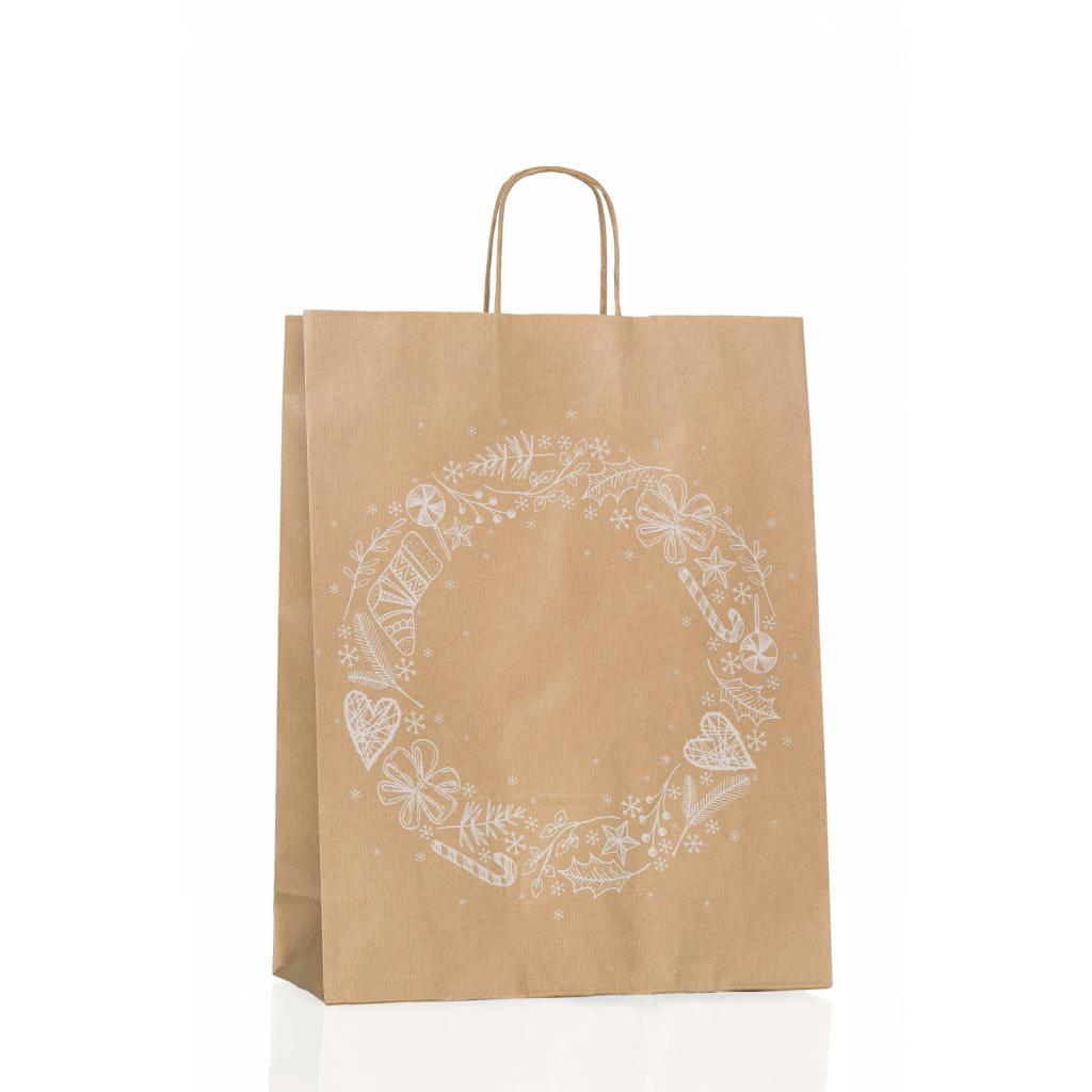 Geschenktüten aus Papier - Geschenktüten Adventskranz 