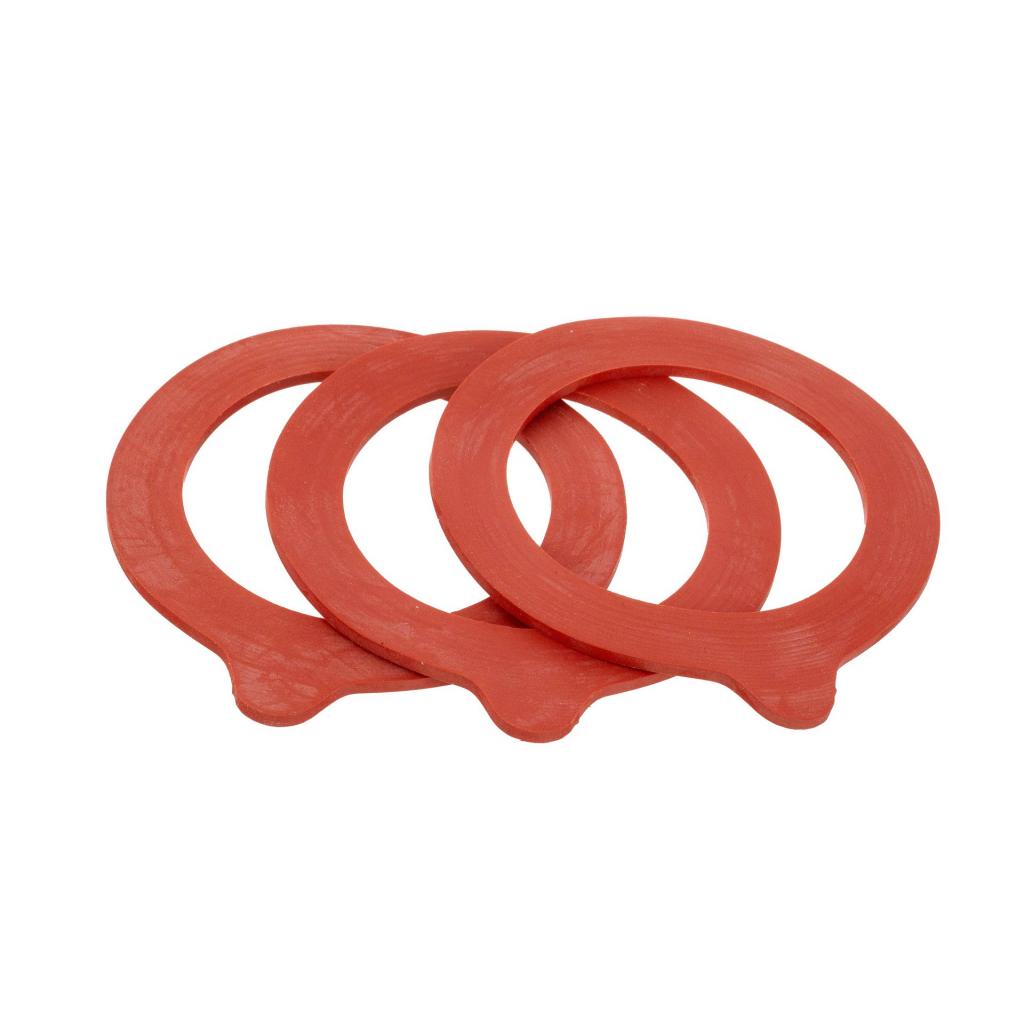 Verschließgeräte, Versiegelungsgeräte, Heißluftgeräte - Gummiringe für Bügelgläser (Rot / Weiß) Verschließgeräte, Versiegelungsgeräte, Heißluftgeräte - Gummiringe für Bügelgläser (Rot / Weiß)