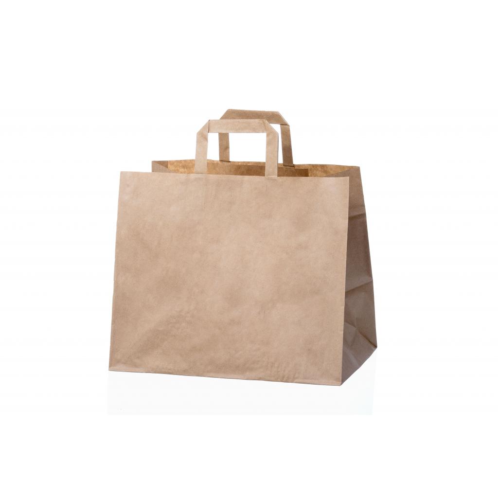 Paper gift bags - Snack Bag (straight handle) natural
