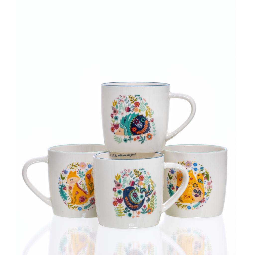 Dekorationsartikel -  Tassen-Set 4-teilig 