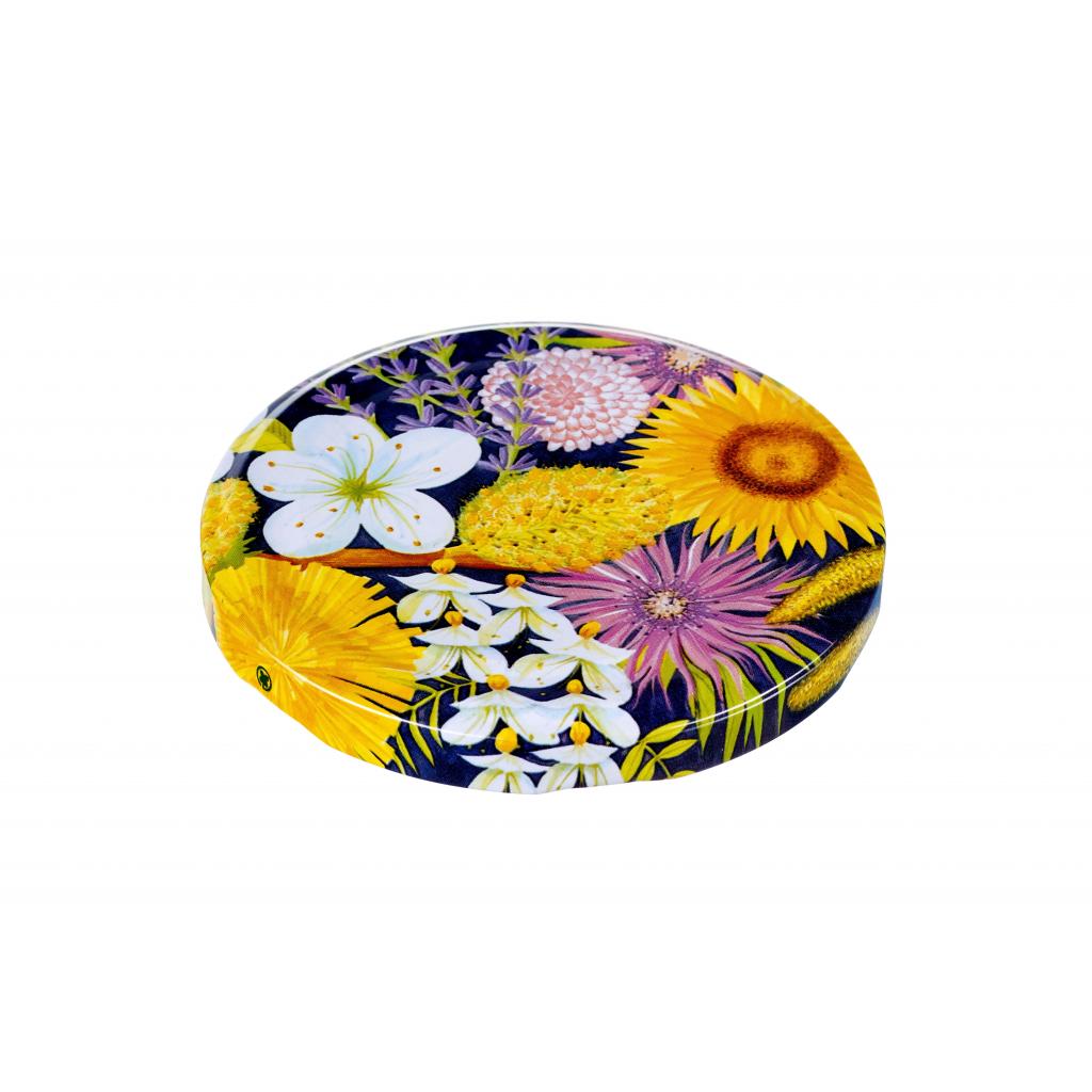 Twist-off lids - TWIST-OFF lids with flovers