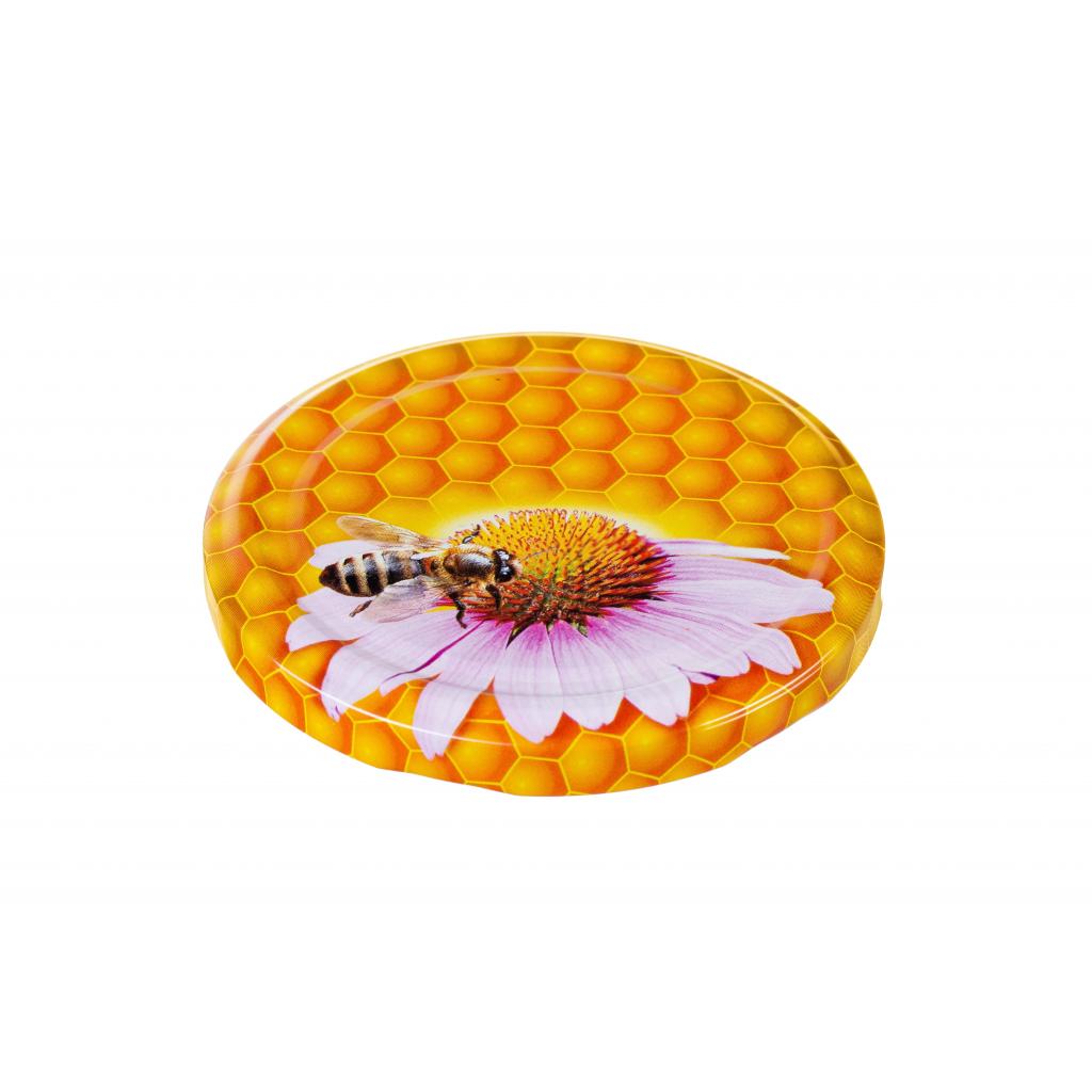 Twist-off lids - TWIST-OFF lid ehinacea honey bee2