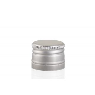 Screw on, crown, mechanical stoppers - Aluminium stopper with silver thread