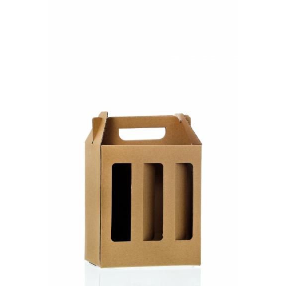 Corrugated, cardboard packaging - Carrier sixpack 6X0.5 l beer