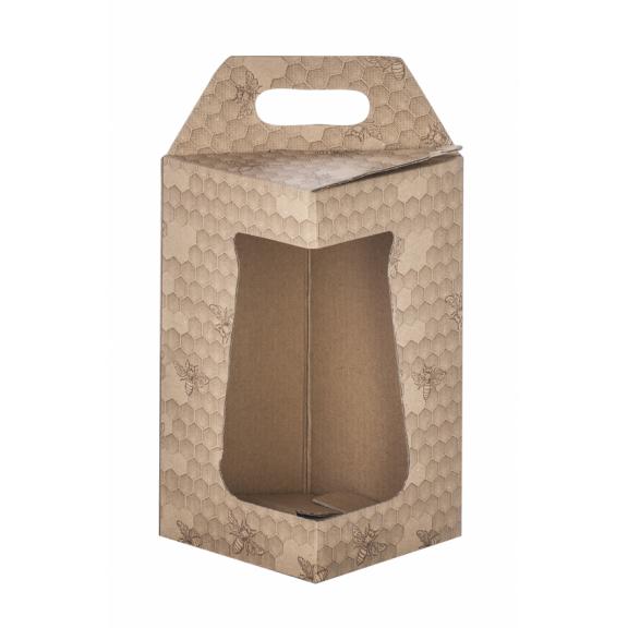 For beekeepers - Cardboard carrier 1x720 slo honey printed