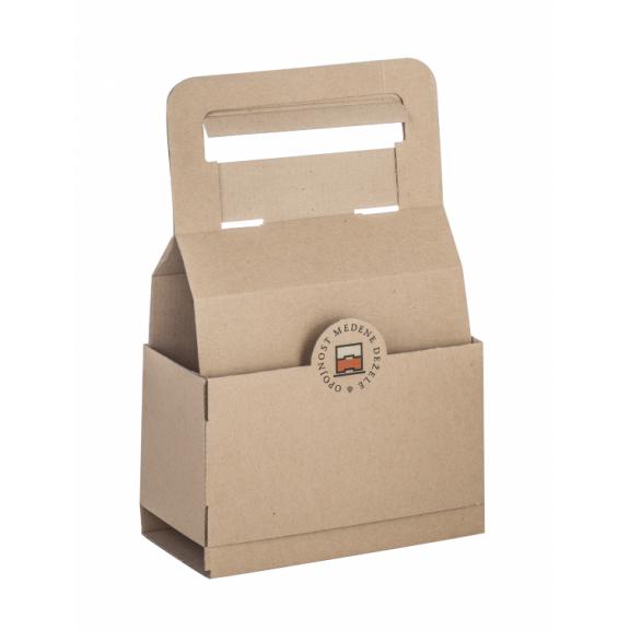 Für Imker - Flaschenträger 2x720 ml Natur „Opojnost medene dežele“