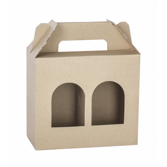 Corrugated, cardboard packaging - Cardboard carrier 2X720ml (unprinted)