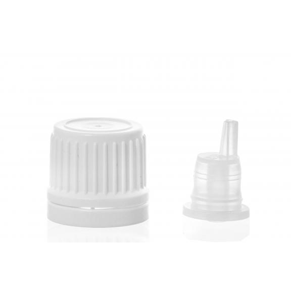 Sprayers, pumps, droppers, pipettes - Propolis stopper with dropper white PP18