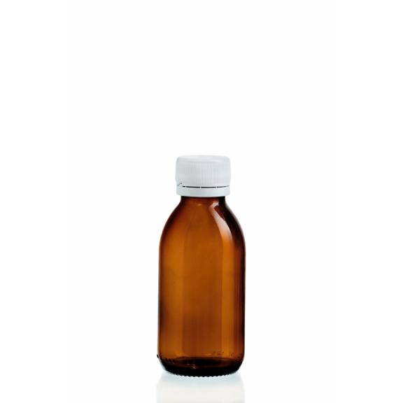 Bottles for syrups (hydrolates), essential oils - Syrup PE 28 ( brown)