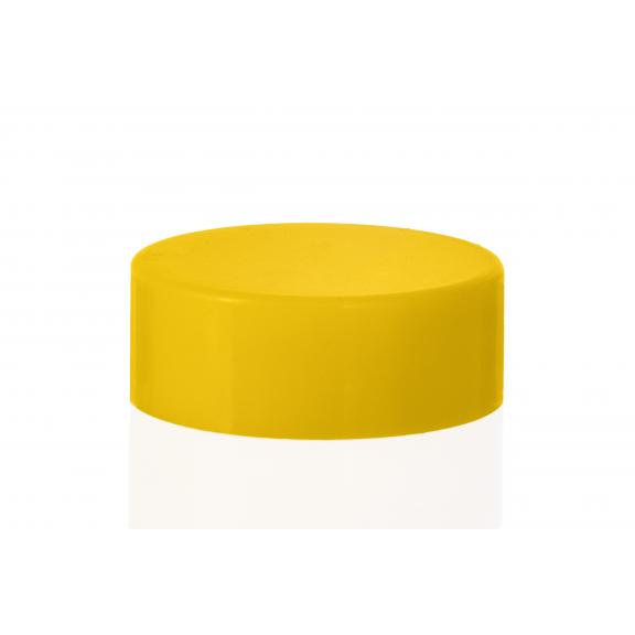 Screw on, crown, mechanical stoppers - Stopper PVC capsule yellow