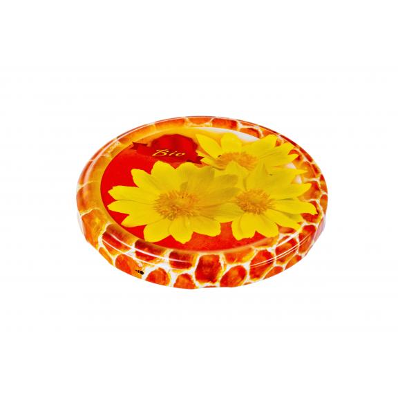 Twist-Off Verschlüsse - Twist-Off-Verschlüsse Motiv „Blüten auf Honig“ (Bio)